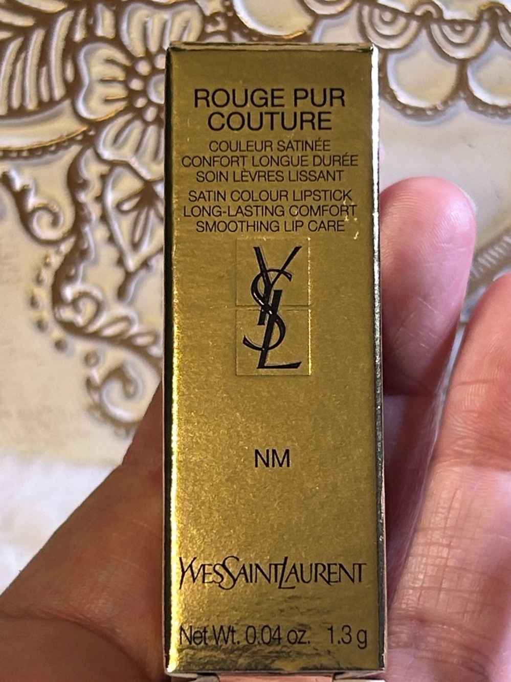 Yves Saint Laurent Gold Rouge Pur Couture Satin Lipstick - NM